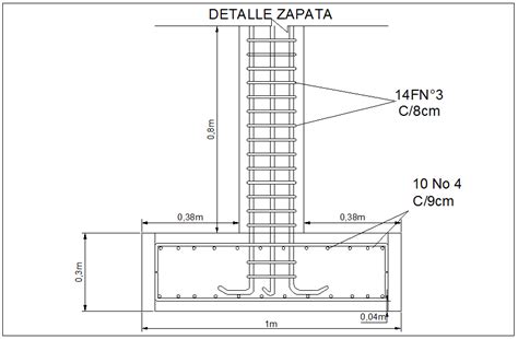 Foundation And Column Connection Section Elevation View Detail Dwg File
