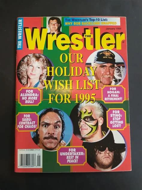 The Wrestler Magazine January Hulk Hogan Undertaker Sting Wwf Ecw