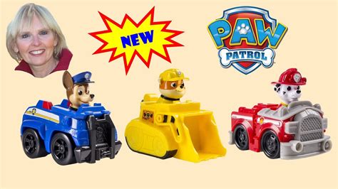 ♥♥ Paw Patrol Racers Chase Marshall And Rubble On Nickelodeon Youtube