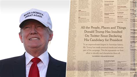 Donald Trump Insults Take Up Two Full Pages In The New York Times