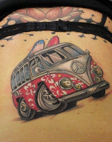 56 vw tattoos for people who love cars a bit too much vw tattoo hippie tattoo cool tattoos
