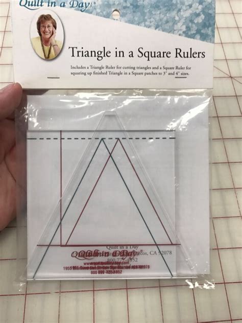 Triangle In A Square Rulers By Quilt In A Day