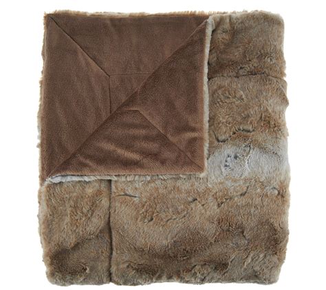 Brand new york city, new york, united states official. Dennis Basso 68x60 Oversized Sculpted Faux Mink Throw ...