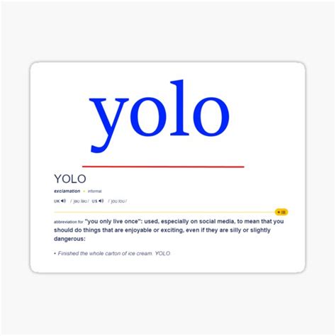 Yolo Sticker For Sale By Jayrex007 Redbubble