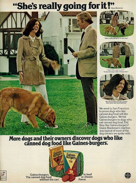 Gaines burgers dog food magazine ad 10.75 x 13.75. 1973 Dog Food Ad, Gaines-burgers, General Foods, "The ...