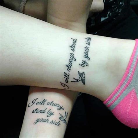 Hopefully, with the permanence of these tattoos, the friendship will also last just as long! 21 Totally Cute Best Friend Tattoos -DesignBump