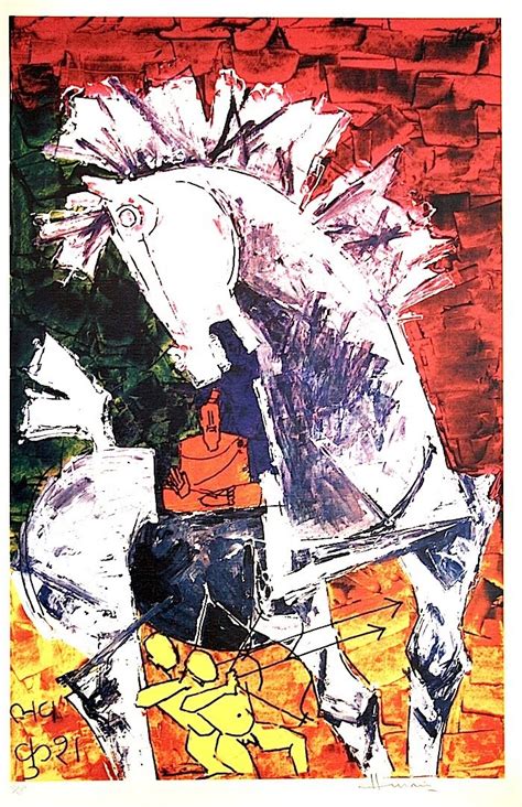 Art Musings Fwd Signed Serigraphs By M F Husain