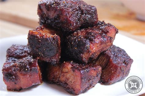 Pork Burnt Ends W Spicy Butter Injection Learn To Smoke Meat With