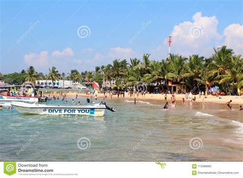 Hikkaduwa Beach In Sri Lanka Editorial Image Image Of Beautiful