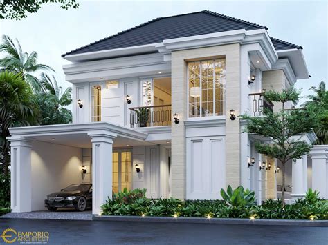 Project Jasa Arsitek Bekasi Desain Rumah Classic Tropis 549