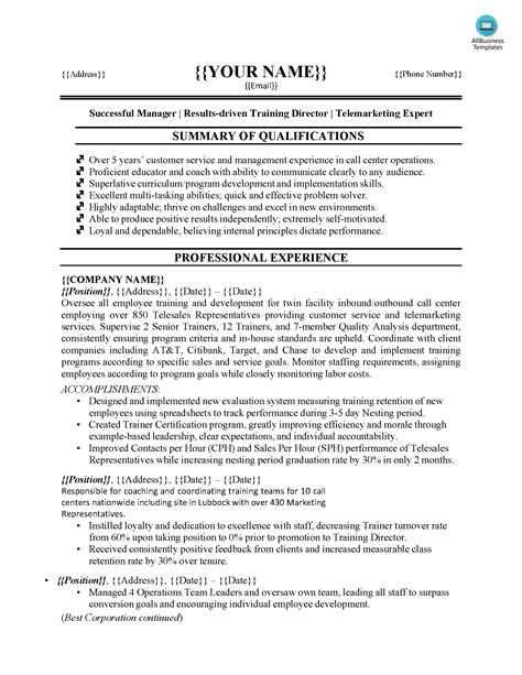 Customer Service Resume Sample Templates At