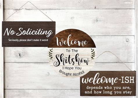 15 Funny Welcome Signs For Front Door Homedolce