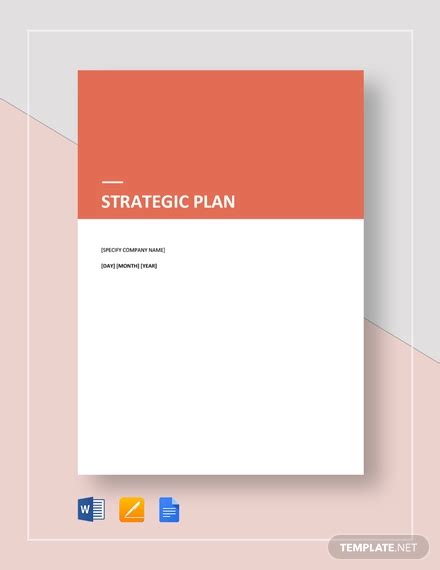 printable strategic plan template word google docs
