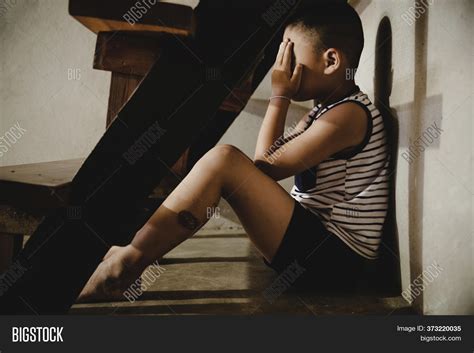 Neglected Lonely Child Image And Photo Free Trial Bigstock