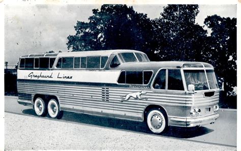 Greyhound Bus Scenicruiser Prototype 1950 This Postcard W Flickr