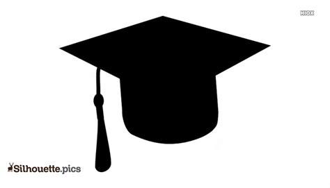 Graduation Cap Silhouette Clip Art