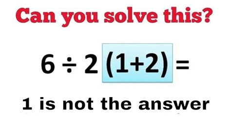 Viral Math Problem 6 ÷ 212 Youtube