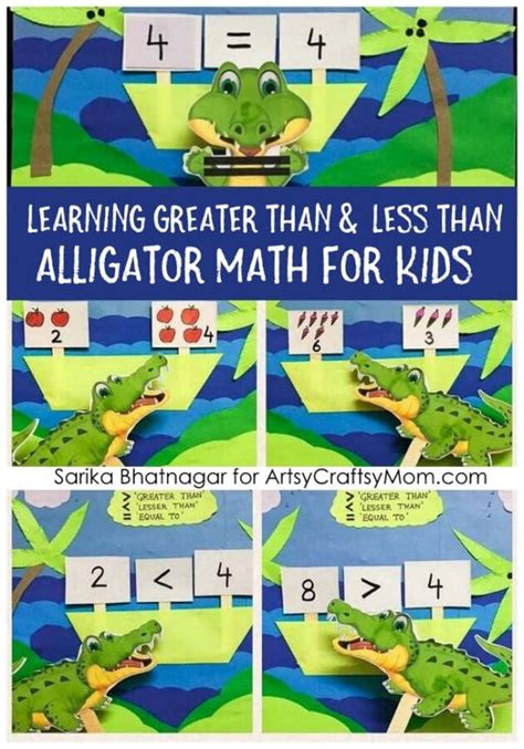 Learning Greater Than Less Than And Equals With Alligator Math