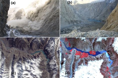 Figure6a A Landslide In Hunza River On Jan 2010btemporary Lake