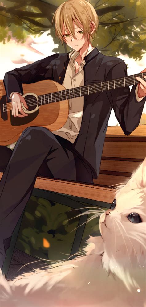 720x1512 Resolution Anime Boy Playing Guitar 720x1512 Resolution