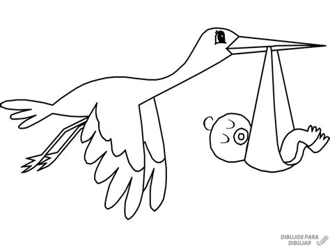 Descarga fotos de cigüeña con bebe. 磊 Dibujos de cigüeñas【190】para dibujar