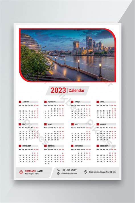 Wall Calendar 2023 Design Print Template Eps Free Download Pikbest