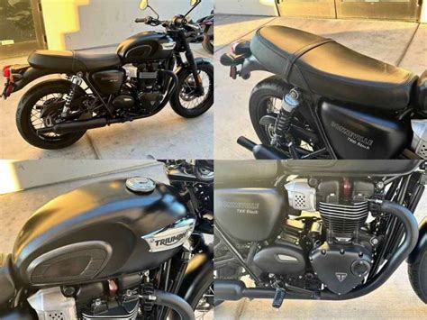 2018 Triumph Bonneville T100 Black Matt Used For Sale Motorcycles For