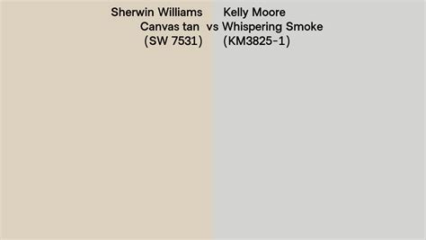 Sherwin Williams Canvas Tan Sw Vs Kelly Moore Whispering Smoke