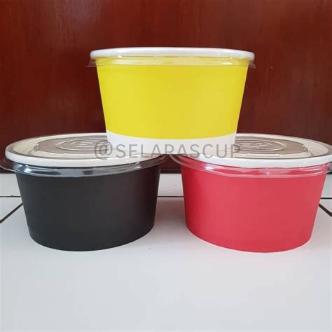 Kertas warna warni multiguna kertas layangan kertas minyak kertas kreasi per 1 lembar shopee indonesia. Jual Paperbowl 650ml mangkok kertas warna merah hitam ...