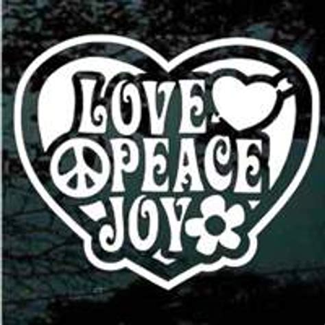 Love Peace Joy Decals Car Window Stickers Decal Junky