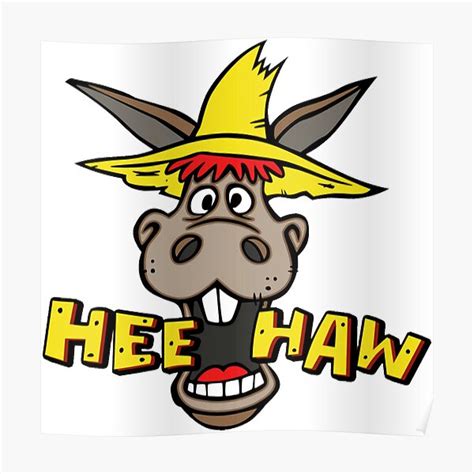 Hee Haw Logo Poster For Sale By Novinov Redbubble