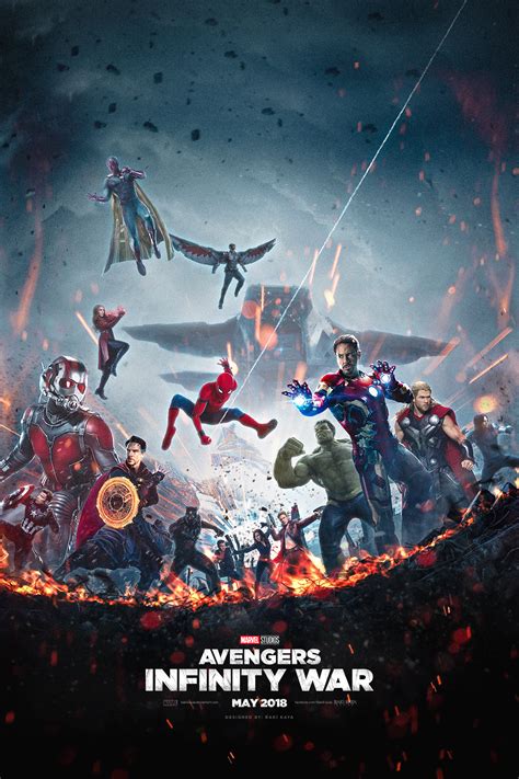 It takes an army to take down the mad titan. AVENGERS: INFINITY WAR Fan-Made Poster Unites The Heroes ...