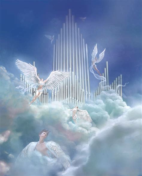 Heavenly Realmjesus Is Lord Light Angel Illustration Angel