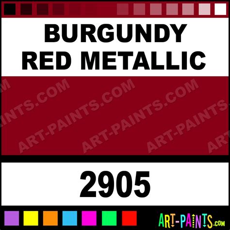 Burgundy Red Metallic Car And Truck Enamel Paints 2905
