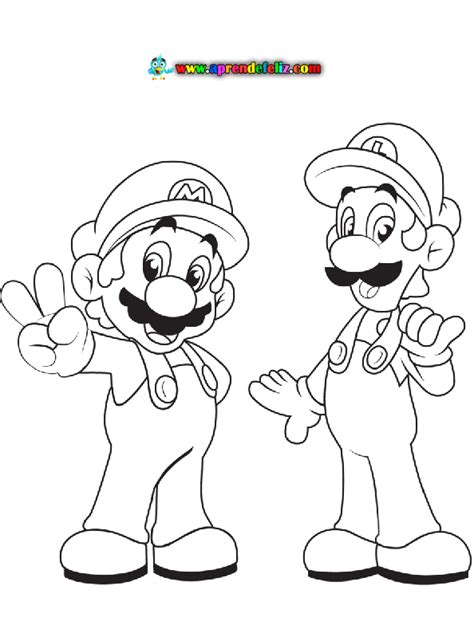 Dibujos De Mario Bros Para Colorear Y Pintar