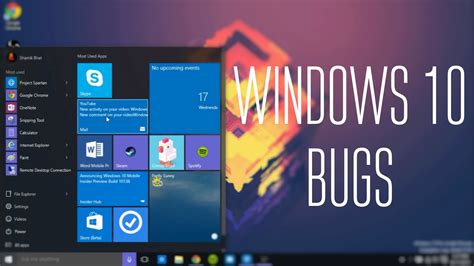 Windows 10 Bugs Top 8 Resolvable Issues
