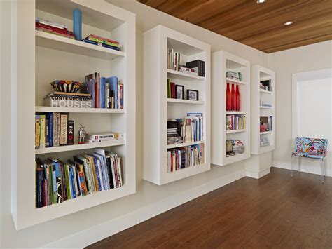 Zapwall also offers the designers. Floating book shelves in a home office built by Birkholz ...