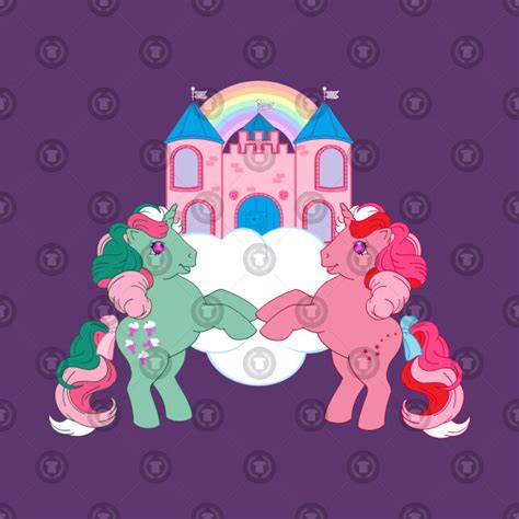 G1 My Little Pony Fizzy And Galaxy At Dream Castle G1 My Little Pony