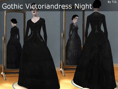 The Sims Resource Gothic Victoriandress Nighttd