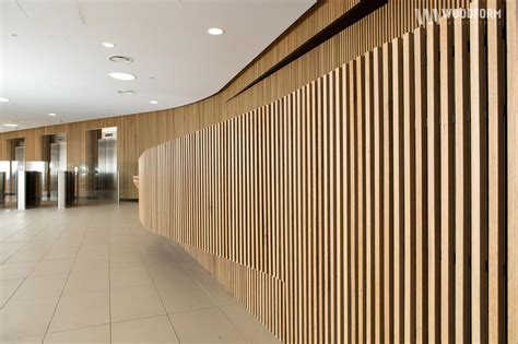 American White Oak Curved Wall Interior Application Concept Click