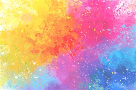 Artistic Rainbow Colors Splash Watercolor Background 2244174 Vector Art