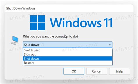 how to shut down or restart windows 11