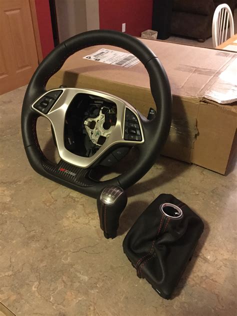 Fs For Sale Zo6 Flat Bottom Steering Wheel Knobboot Red Stitching