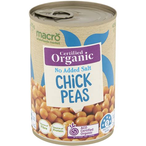 Calories In Macro Wholefoods Market Organic Chickpeas