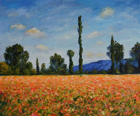 Field Of Poppies By Claude Monet For Sale Jacky Gallery Oil