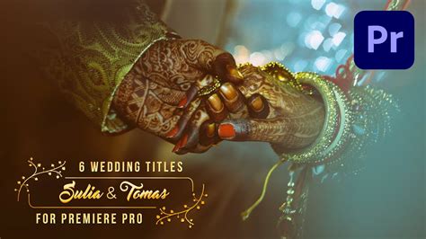 Free Animated Wedding Title Preset For Premiere Pro Motion Graphic
