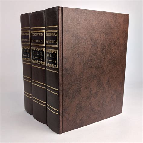 Replica First Edition Of The Encyclopaedia Britannica 3 Volumes