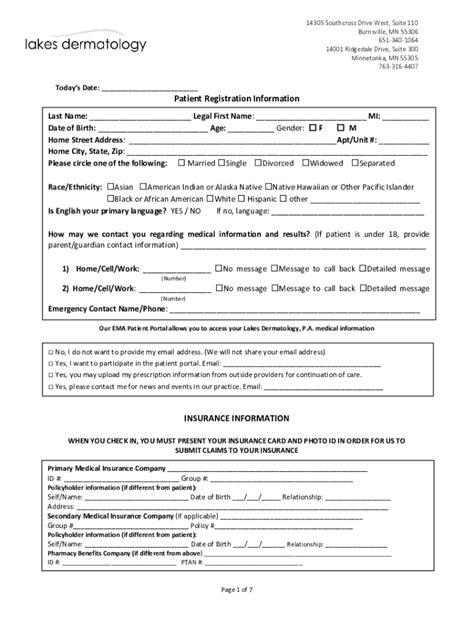 Fillable Online New Patient Paperwork Packets Revised 12121 Fax Email