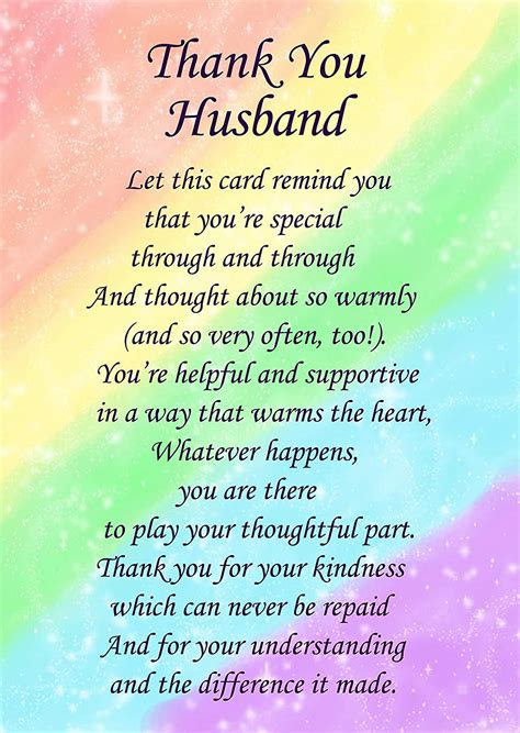 Love And Appreciation Poems For Husband Thank You Poems Short Poems