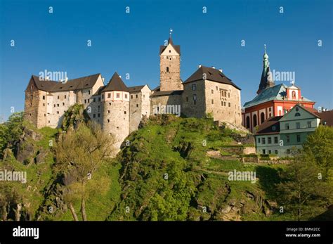Castle Of Loket On A Hill Loket Czech Republic Stock Photo Alamy